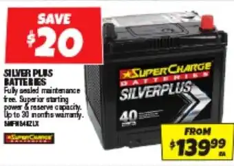 Autobarn SILVERPLUS Batteries offer