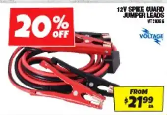 Autobarn 12V SPIKE GUARD JUMPER LEADS offer