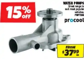 Autobarn WATER PUMPS offer