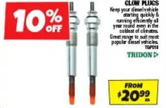Autobarn GLOW PLUGS offer