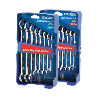 SuperCheap Auto Kincrome Combination Gear Spanner Set Metric & SAE 16 Piece offer