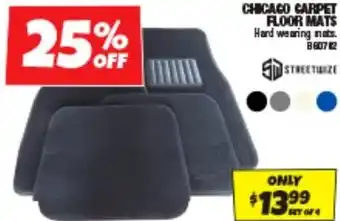 Autobarn CHICAGO CARPET FLOOR MATS offer