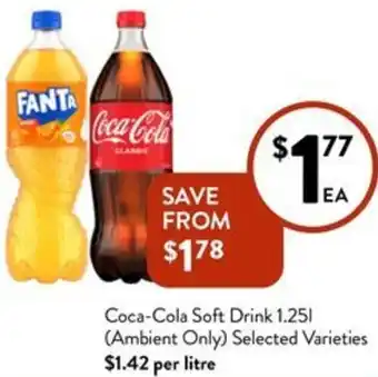 Foodworks Coca-Cola Soft Drink 1.251 offer