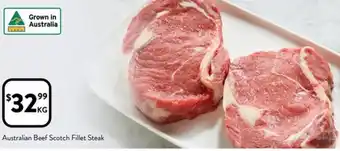 Foodworks Australian Beef Scotch Fillet Steak offer