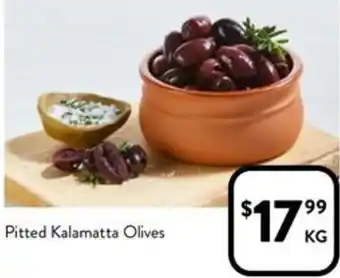 Foodworks Pitted Kalamatta Olives offer