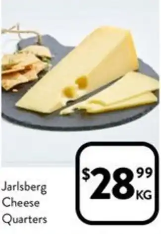 Foodworks Jarlsberg Cheese Quarters offer
