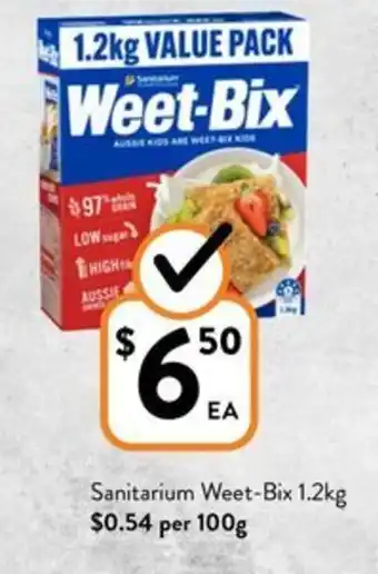 Foodworks Sanitarium Weet-Bix 1.2kg offer