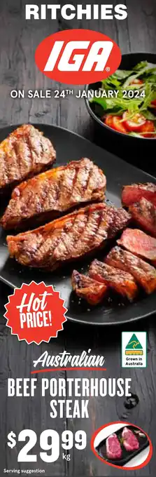 Ritchies BEEF PORTERHOUSE STEAK offer