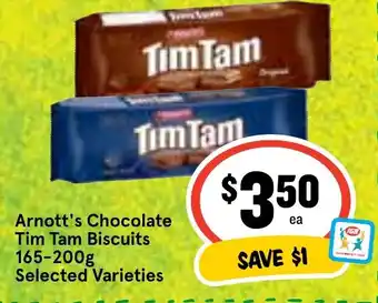 Ritchies Arnott's Chocolate Tim Tam Biscuits 165-200g Selected Varieties offer