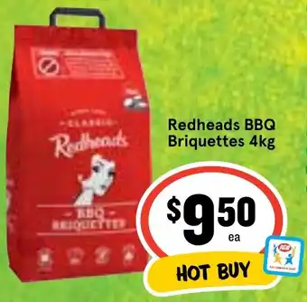 Redheads BBQ Briquettes 4kg