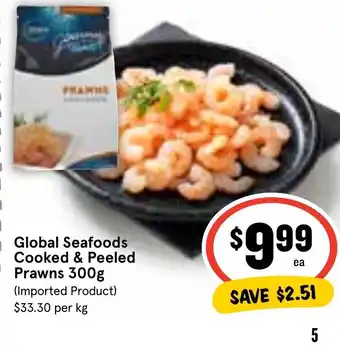 Ritchies Global Seafoods Cooked & Peeled Prawns 300g offer