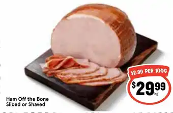Ritchies Ham Off the Bone Sliced or Shaved offer