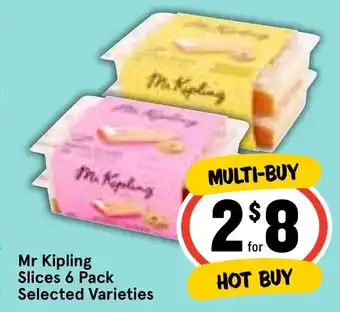 Ritchies Mr Kipling Slices 6 Pack Selected Varieties offer