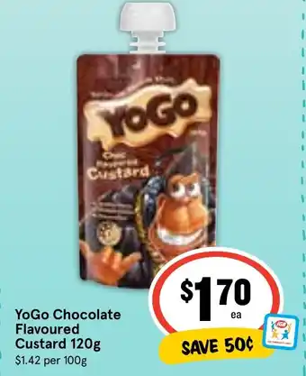 Ritchies YoGo Chocolate Flavoured Custard 120g offer