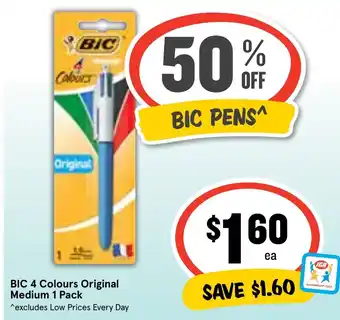 Ritchies BIC 4 Colours Original Medium 1 Pack offer