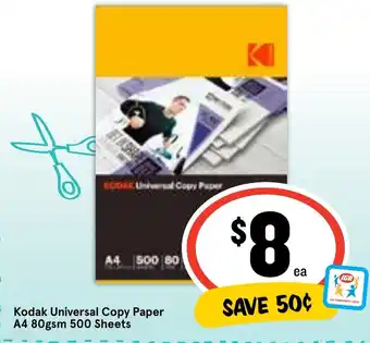 Kodak Universal Copy Paper A4 80gsm 500 Sheets