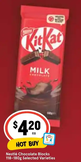 Ritchies Nestlé Chocolate Blocks 118-180g Selected Varieties offer