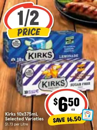 Ritchies Kirks 10x375mL Selected Varieties offer