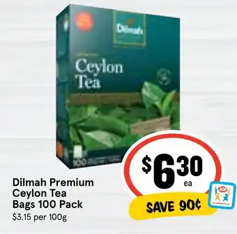 Ritchies Dilmah Premium Ceylon Tea Bags 100 Pack offer