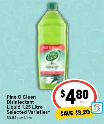 Ritchies Pine O Cleen Disinfectant Liquid 1.25 Litre Selected Varieties offer