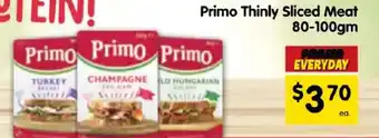 Primo Thinly Sliced Meat 80-100gm