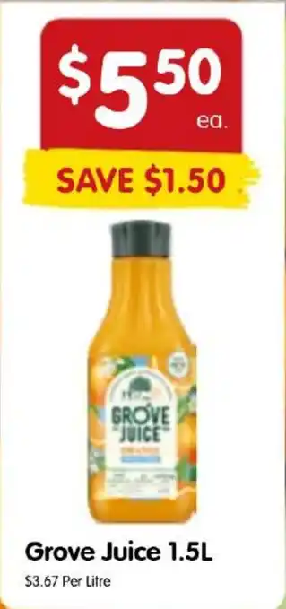 Spar Grove Juice 1.5L offer