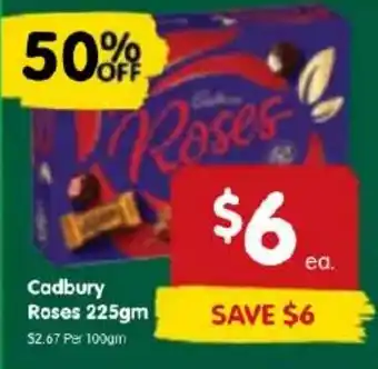 Spar Cadbury Roses 225gm offer