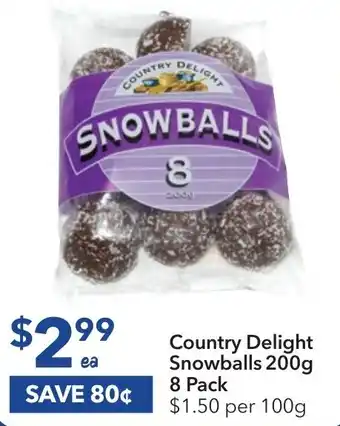 Ritchies Country Delight Snowballs 200g 8 Pack offer