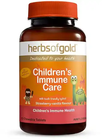 healthylife Herbs of Gold Childrens Immune Care 60 Chewable Tablets offer