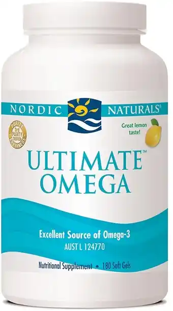 healthylife Nordic Naturals Ultimate Omega Lemon 180 Soft Gels offer
