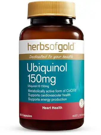 healthylife Herbs of Gold Ubiquinol 150mg 60 Capsules offer