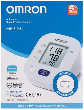 healthylife Omron HEM7144T1 Standard Blood Pressure Monitor offer
