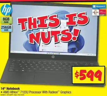 JB Hi-Fi hp 14" Notebook offer