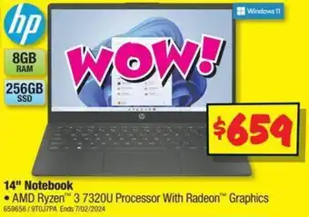 JB Hi-Fi hp 14" Notebook offer