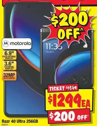 JB Hi-Fi motorola Razr 40 Ultra 256GB offer