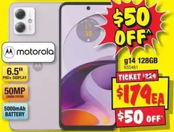 JB Hi-Fi motorola g14 128GB offer