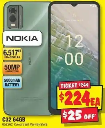 JB Hi-Fi NOKIA C32 64GB offer