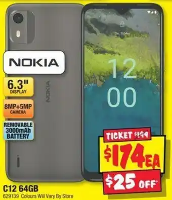 JB Hi-Fi NOKIA C12 64GB offer
