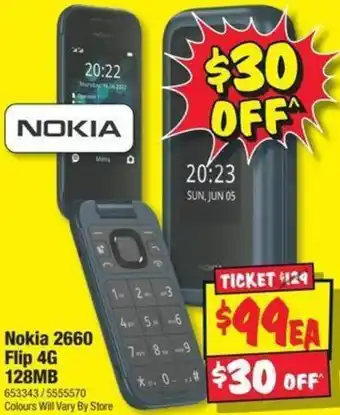 JB Hi-Fi Nokia 2660 Flip 4G 128MB offer