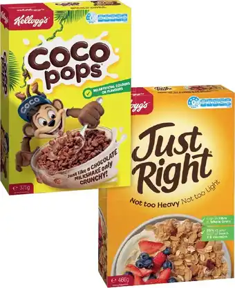 IGA Kellogg's Cereal 285-460g Selected Varieties offer