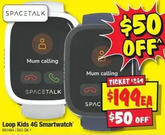 JB Hi-Fi SPACETALK Loop Kids 4G Smartwatch offer