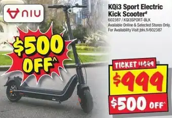 JB Hi-Fi KQi3 Sport Electric Kick Scooter offer