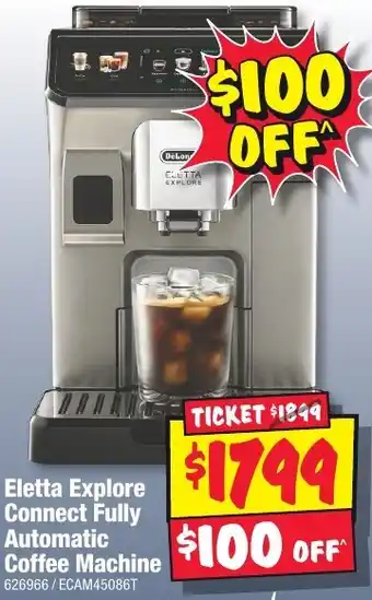 JB Hi-Fi Eletta Explore Connect Fully Automatic Coffee Machine offer