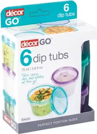 Décor Go Dip Tubs 75mL 6 Pack