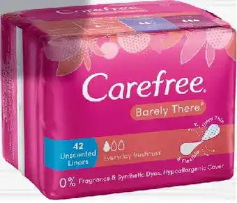 IGA Carefree Barely There Unscented Liner 42 Pack offer
