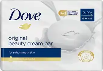 IGA Dove Beauty Bar 2x90g Selected Varieties offer