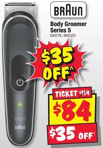 JB Hi-Fi BRAUN Body Groomer Series 5 offer