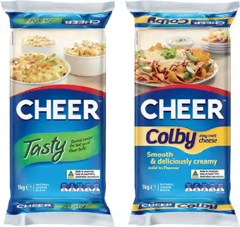 IGA Cheer Tasty or Colby Cheese Block 1kg offer