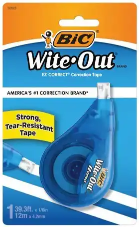 IGA BIC Wite‑Out EZ Correct Correction Tape 1 Pack offer