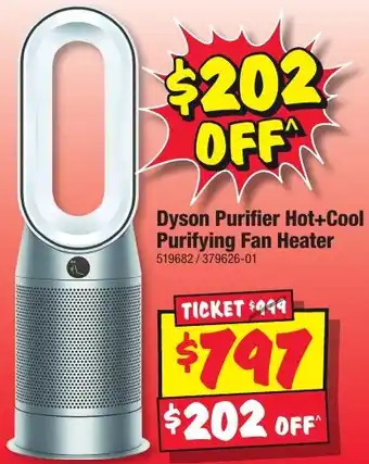 JB Hi-Fi Dyson Purifier Hot+Cool Purifying Fan Heater offer